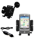 Pharos GPS 525E Flexible Auto Windshield Holder with Car Charger - Uses Gomadic TipExchange