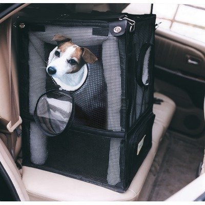 Kittywalk Cozy Cabin Pet Car Seat and Carrier Black