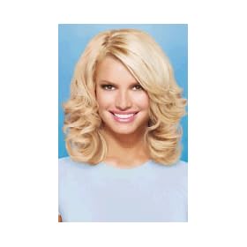 17" Curled Human Hair Extensions by Jessica Simpson hairdo