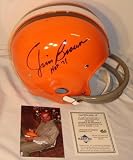 Jim Brown Autographed/Hand Signed Cleveland Browns RK Throwback Full Size Proline Football Helmet/ w