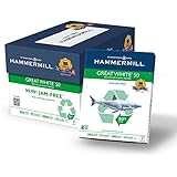 Hammermill Great 50% Recycled Copy Paper, 20lb, 8 1/2 x 11 Inch, 92 Bright, 5000 Sheets/10 Ream Case (086780C)