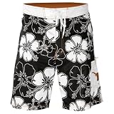 Texas Longhorns Youth Hawaiian Print Swim Trunks