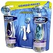 Crest Spin Brush Combo Pack: 2 Spinbrush Pro Clean Battery Powered Toothbrushes & 2 Replacement Heads (Colors may vary)