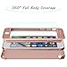 iPhone 7 Plus Case, Willnorn Norn One Full Body Coverage Ultra Slim Case with Tempered Glass Screen Protector for Apple iPhone 7 Plus(5.5-Inch) (Rose Gold)