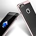 iPhone 7 Case, Kaptron Coated Leather Texture TPU Back with Coated Hard PC Bumper, Durable and Stylish Case for Apple iPhone 7 (2016) (Rose Gold)