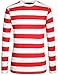 Camii Mia-Long-Sleeve-Tee-Shirts-for-Men-Striped Shirts Cotton Crew Neck Lightweight Causal