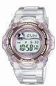 Casio BG-3000-7BER Baby-G Ladies Digital Resin Strap Watch