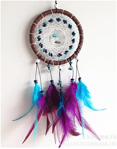 Dream Catcher with Feathers Wall or Car Hanging Ornament (Multicolour)