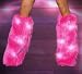 Light Up Hot Pink LED Furry Leg Warmers - Rave Costume Fluffies Discount