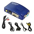 Proxima Direct PC VGA to TV Composite Video RGB Converter / TV AV RCA S-Video Adapter Converter Box -- ** Comes with free 3.5mm Jack to 2x RCA Phono stereo audio cable **