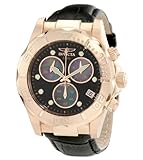 Invicta Men's 1723 Pro Diver Elite Chronograph Black Leather Watch