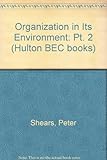 The organisation in its environment : the legal environment