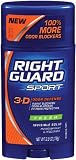 Right Guard Sport 3D Invisible Solid, Fresh, 2.8-Ounce Tubes (Pack of 6)