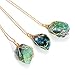 ALoveSoul Gifts Handmade Irregular Crystal Stone Necklace Gemstone Pendant,Green