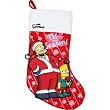 Simpsons Homer & Bart 'Tis The Season 19" Printed Applique Christmas Stocking