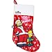 Simpsons Homer & Bart 'Tis The Season 19" Printed Applique Christmas Stocking