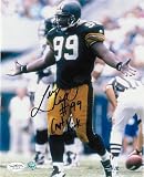 Levon Kirkland Autographed/Hand Signed Pittsburgh Steelers 8x10 Photo Inscribed ''Capt Kirk''