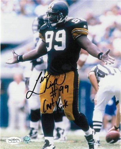 Levon Kirkland Autographed/Hand Signed Pittsburgh Steelers 8x10 Photo Inscribed ''Capt Kirk''