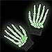 Halloween Black Cotton Glow in the Dark Skeleton Gloves - One Size