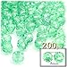 The Crafts Outlet 200pc Faceted Plastic Transparent Beads Round 8mm Acid Yellow Beads