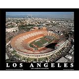 Professionally Framed Mike Smith USC Trojans Los Angeles Coliseum NCAA Sports Poster Print - 8x10 with RichAndFramous Black Wood Frame