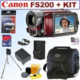 Canon FS200 Flash Memory Camcorder (Sunrise Red) + 8GB Accessory Kit Review Canon FS200 Flash Memory Camcorder (Sunrise Red) + 8GB Accessory Kit Review