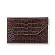 Medium Crocodile Embossed Leather Photo Envelopes