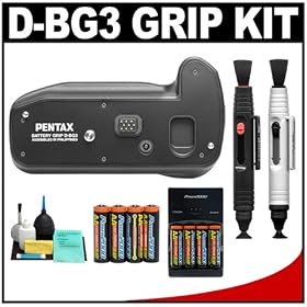 Pentax D-BG3 Battery Grip for Pentax K200D Digital SLR Camera with LensPen Lens and LCD... by Pentax