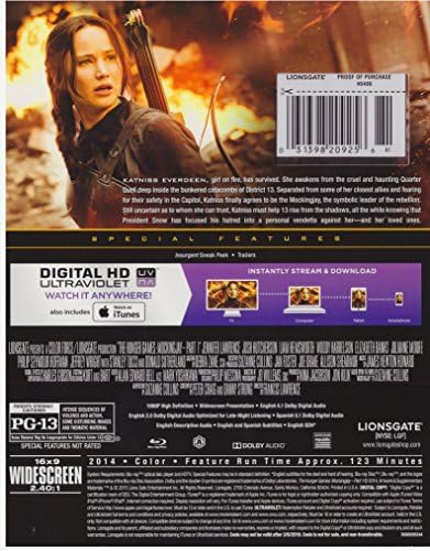 The Hunger Games: Mockingjay, Part 1 [Bluray + Digital Copy]