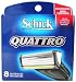 Schick Quattro Refills - 8 Cartridges