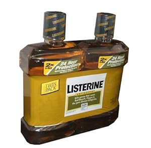 Listerine Antiseptic Moutwash Original Flavor 1.5 Liter Bottle (Pack of 2)