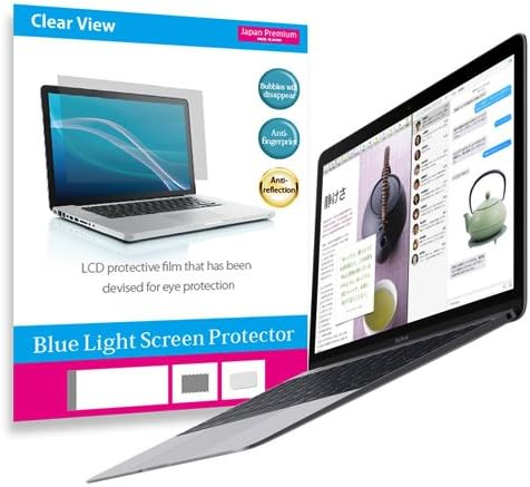 (Media Cover Market)Silicon keyboard cover and a set of Screen Protector to block the blue light for Apple MacBook (2015)