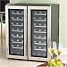 The Wine Enthusiast 48-Bottle 2 Zone Wine Cellar - Stainless Steel
