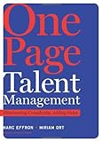 One page talent management : eliminating complexity, adding value