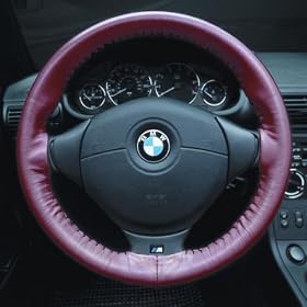 Black - WHEELSKINS Genuine Leather Steering Wheel Cover - Original One Color (non perforated) - Saturn Outlook 2007 - 2007