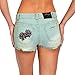Ed Hardy Womens Light Blue Wash Shorts- Light Vintage