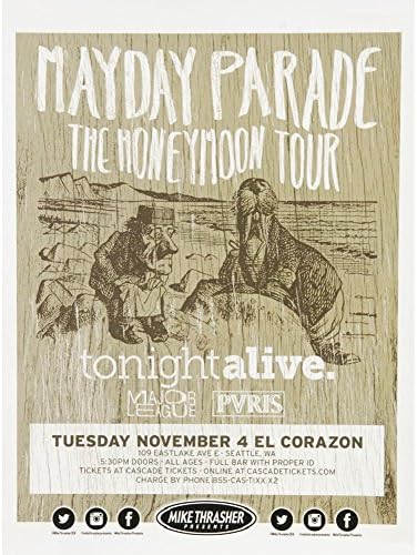 Mayday Parade - Concert Promo Poster
