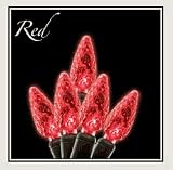 Kimball Lighting 20602 C6 70 Light 4 Inch Spacing - Red - Case of 12 Strands