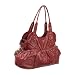 OiOi Red Studded Leatherette Tote