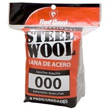 Red Devil 0321 8-Pack Steel Wool, 000 Extra Fine