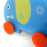 Labebe - Kinder Holz Lauflernhilfe Lauflernwagen (Elefant) - 
