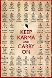 Posters: Inspiration Poster - Keep Karma And Carry On (36 x 24 inches)