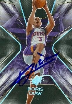 Boris Diaw Autographed/Hand Signed Basketball Card (Phoenix Suns) 2007 Upper Deck SPX #73
