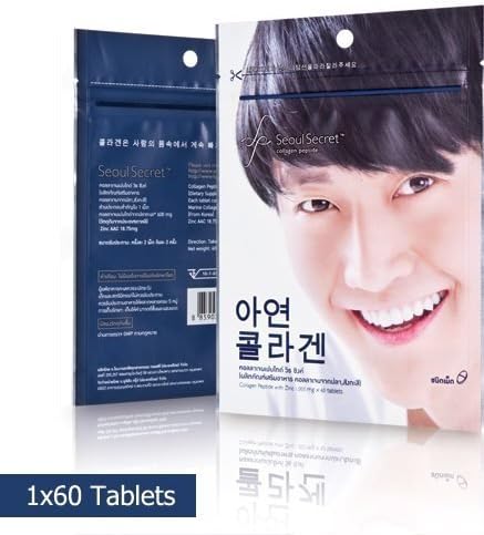 1 Pack 60 Tablets Seoul Secret for Men Collagen for Men