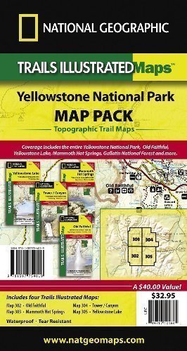 Yellowstone National Park, Map Pack Bundle Trails Illustrated National Parks by National Geographic Maps published by NATIONAL GEOGRAPHIC MAPS DIVISION (2012)