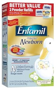 Enfamil Newborn Infant Formula, Refill Pack, 16.6 Ounce  2 Count