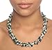 HinsonGayle 'Holly' 4-Strand Handwoven Malachite & White Freshwater Cultured Pearl Necklace-20 in length