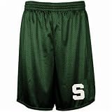 Michigan State Spartans Youth Green Mesh Practice Shorts