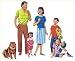 Office Products : Asian Family Flannelboard Set Pre-