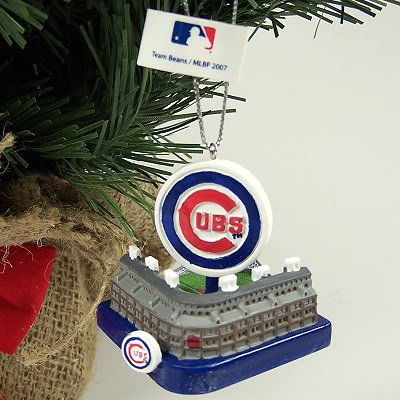 Chicago Cubs Wrigley Field Stadium Christmas Ornament